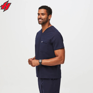 Meilleure nouvelle mode pour femmes, pull à fermeture éclair pour médecin, ensemble d'uniformes d'infirmière, ensemble d'uniformes médicaux élastiques pour survêtement d'hôpital, vente en gros - Product Image 3