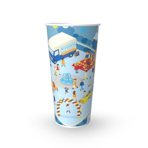 Gobelet en papier jetable personnalisé de 22 oz à paroi simple avec revêtement PE intérieur, recyclable et de qualité alimentaire pour le café - Product Image 3