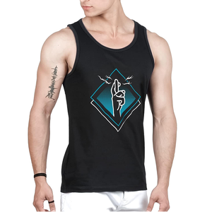 Camiseta sin mangas de precio al por mayor para hombre orientada a la exportación, camiseta sin mangas con estampado de cuello redondo de calidad superior suave de diseño personalizado - Product Image 3