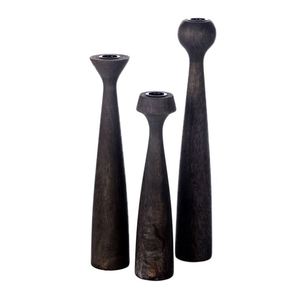 <b>Candlestick</b> wooden tabletop candle <b>holder</b> Christmas indoor and outdoor Christmas decoration parties new year decor made India - Product Image 1