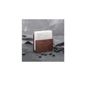 Suministros de fábrica Servilletero de madera Soporte de papel tisú de mesa de lujo de madera de alta calidad para mesa de comedor - Product Image 1
