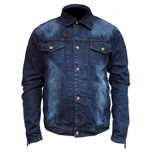 Chaquetas Vaqueras Deslavadas Estilo Mono para Hombre, Chaqueta Cargo de Alta Calidad con Lavado a la Piedra, 100% Algodón, Protección Superior - Product Image 1