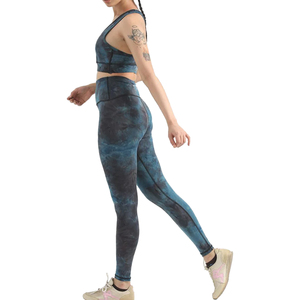 El más barato conjunto de Yoga de alto rendimiento para mujer, 2 uds., a la venta, conjunto de Yoga elástico de compresión cómodo para mujer - Product Image 1