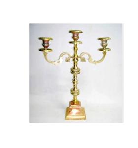 Élégant candélabre en métal gaufré argent fait à la main 2024 nouvel an mariage noël pièce maîtresse de noël décoration de la maison Multiple - Product Image 2