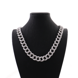 Dernière conception Chaîne cubaine Hip Hop pour homme en argent sterling 925, 15 mm, 18 pouces, Moissanite taille brillant, clarté VVS améliorée, pour mariage - Product Image 6
