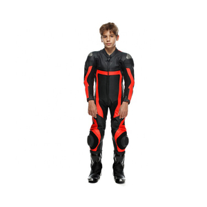Traje de Motocicleta de Cuero Genuino para Niños de Marca Personalizada, Traje de Carreras Personalizado, Ropa de Motociclismo y Automovilismo - Product Image 1