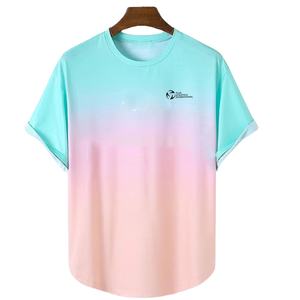 Venta al por mayor clásico 100% algodón cuello redondo Camiseta personalizada Chenille bordado Logo hombre Plain Street Wear camiseta - Product Image 1