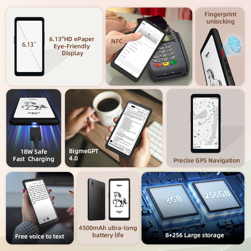Bigme Hibreak Pro 4G/5G E-Ink Smartphone - 6