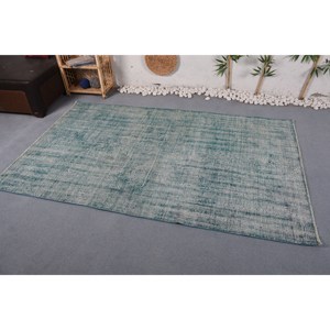 Alfombra de retales de lana azul moderna de 4,7 pies X 7,6 pies, alfombra rectangular de estilo chino tradicional para pasillo, Alfombra de sala de estar de 10mm para adolescentes - Product Image 2