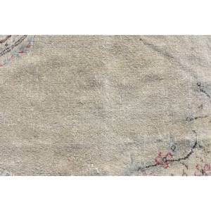 Vintage 2.3 X 3.2ft tapis turc Beige rouge Patchwork Design grande surface laine PP matériel salon tapis Latex pour décorations - Product Image 5