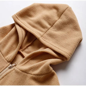 Sweat à capuche à manches longues pour femmes et haut court Jogging avec pantalon de survêtement solide ensemble deux pièces vêtements d'hiver écologiques - Product Image 5