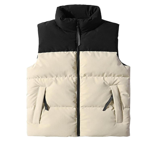 Chaleco de bombardero transpirable 2025 personalizado para hombre, chaleco acolchado de invierno para exteriores con relleno de algodón y bolsillo impermeable de talla grande - Product Image 2
