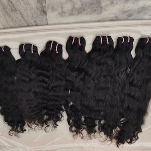 ผมต่อจากคนอินเดียเรมี่ผมมนุษย์คลื่นน้ำบริสุทธิ์และผมลอนลึกเกรดสูงเป็นมิตรกับสิ่งแวดล้อม - Product Image 3