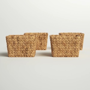 Panier de rangement multifonctionnel en jacinthe d'eau, panier de rangement fait à la main, vente en gros, écologique, fabriqué au Vietnam - Product Image 4