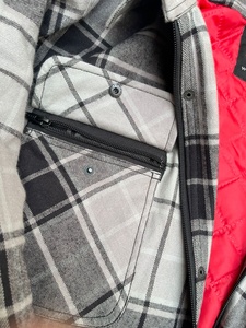 Camisa de franela con forro acolchado cepillado de primera calidad para hombre, camisa de motocicleta personalizada, Camisa de franela Dixxon de algodón 100% - Product Image 3