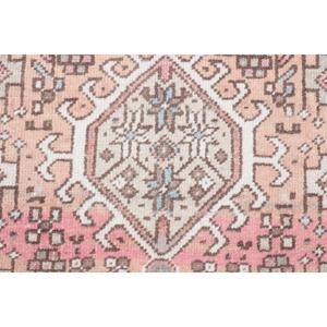 Turkish <b>Runner</b> <b>Rug</b> 2.6x9.5 ft (78x289 cm), Vintage Brown Bordered <b>Rug</b> - Product Image 5