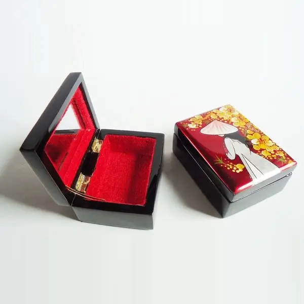 Перламутровая Деревянная лакированная Подарочная коробка для ювелирных изделий, вьетнамские лаковые коробки, лаковые коробки премиального качества, индивидуальные размеры