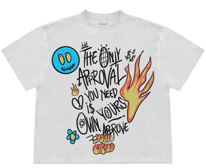 T-shirt Hip Hop imprimé vintage graphique Y2K personnalisé en gros pour hommes T-shirts tricotés 100% coton respirant coupe surdimensionnée quantité minimale de commande bas - Product Image 3