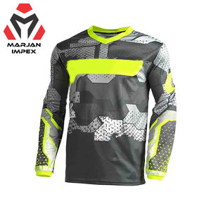 Jersey Deportivo de Motocross Estilizado, Manga Larga, Unisex, Tejido Sublimado Transpirable para Hombre y Mujer, Todas las Temporadas - Product Image 1