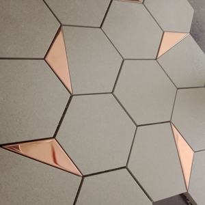 Matériaux de construction Tuile de mosaïque en céramique hexagonale de 73mm Finition mate brillante pour hôtels et restaurantsMurs de toilettes - Product Image 5