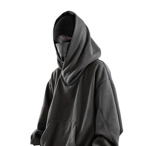 Sudaderas con capucha para hombre con logotipo personalizado, jersey de peso pesado, de alta calidad, 100% algodón, poliéster, Polar, Sudadera con capucha cuadrada de gran tamaño para hombre - Product Image 4