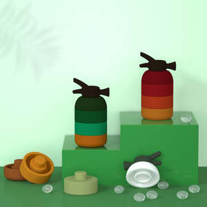 Fire Extinguisher <b>Baby</b> Stacking Toys Customized Wholesale Ages 2 to 4 Years New Arrival BPA Free Food Grade Silicone - Product Image 5