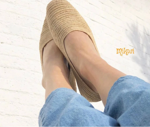 รองเท้า Raffia,รองเท้า Raffia คุณภาพสูง,รองเท้าโลฟเฟอร์ทำด้วยมือ, - Product Image 1