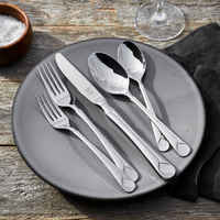 Ensemble de couverts en acier inoxydable durable de qualité supérieure, design moderne et traditionnel avec finition polie miroir de luxe à prix avantageux