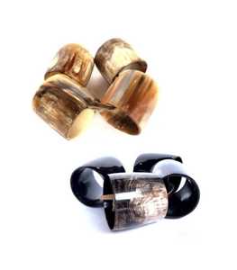 Servilletero real de búfalo/cuerno de vaca/anillo almacenado para ocasiones de fiesta - Product Image 1