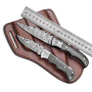 ชุดมีดอเนกประสงค์ใบมีดเหล็กดามัสกัสเกรดอุตสาหกรรมแบบปรับแต่งได้ ด้ามจับไมคาร์ต้าลายถักแบบกล่อง คุณภาพพรีเมียม - Product Image 1