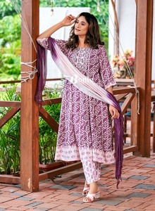 2024 Latest Maruti Fashion Digital Print Rayon Embroidered <b>Kurta</b> Pant Dupatta Set <b>Women</b> Party Wedding Wear Indian/Pakistani - Product Image 6