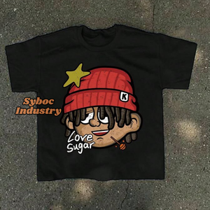 Abordable en vrac Hommes Cropped T Shirt Premium Screen Print 320 GSM Cotton Oversized Cropped T Shirts - Product Image 4