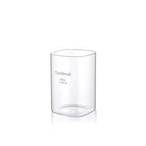 Porte-brosse à dents transparent 8x11 cm - Product Image 1