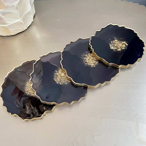 Premium Quality Handmade Resin Tea Coasters With Dried Flowers For Dining <b>Table</b> At Wholesale by glowin fashion - Product Image 2