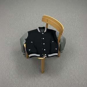 Nouveau concept de produit Veste d'athlète d'hiver personnalisée pour homme en polyester/coton Fourrure de mouton Bouton unique Haute qualité - Product Image 4