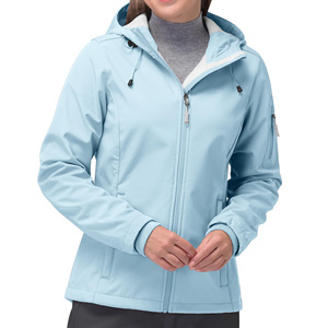 เสื้อแจ็คเก็ตบุขนแกะบุขนสำหรับผู้หญิงเสื้อคลุมกันลมมีฮู้ดน้ำหนักเบาสำหรับ2025เดินป่ากลางแจ้ง - Product Image 5