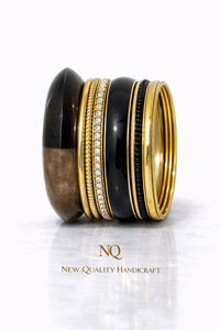 Luxury Resin Metal Bangles <b>Set</b> for Women Handmade Designer Ethnic <b>Bracelet</b> <b>Set</b> Traditional Indian Wedding Jewelry - Product Image 4