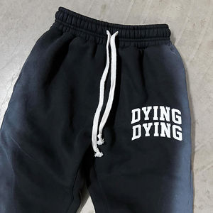 Pantalon de survêtement unisexe 100% coton French Terry Jogger à capuche Survêtement Pantalon de survêtement Séchage rapide Respirant Hiver Ensemble Vente en gros XXL Plus Size - Product Image 4