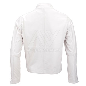 Latest High Street Style <b>Men's</b> Leather <b>Jacket</b> Custom Colors Best Quality with Stand Collar Available in Wholesale Price - Product Image 3