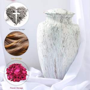 Urnes pour cendres Urnes de crémation commémoratives pour hommes adultes Cendres humaines en aluminium Femme adulte Souvenir décoratif artisanal - Product Image 5