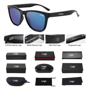 2025 Free Sample New Fashion Eco-friendly Recycled Sunglasses Custom Logo Summer <b>Eyewear</b> Polarized Men's Sunglasses - Product Image 4