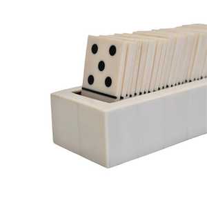 Piezas de dominó de hueso de camello de tendencia, decoración de juego, Decoración de mesa de dominó de madera india, dominó de resina de madera para interiores para tienda de artículos para el hogar - Product Image 2