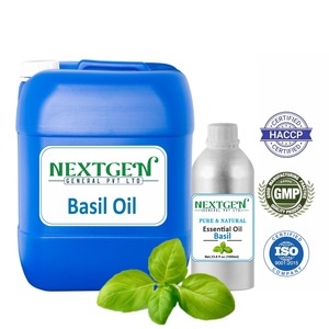 Aceite de albahaca en oferta para masajes de spa, jabones, lociones o fabricación de cosméticos herbales, suministro al por mayor - Product Image 1