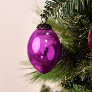 Meilleure vente ornements de Noël multicolores ornements en verre transparent pour Noël, décoration du Nouvel An et cadeau - Product Image 6