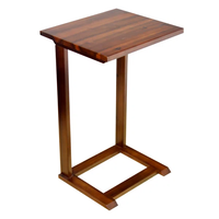 Table basse portable en bois massif moderne avec roulettes, multifonctionnelle, écologique, durable, facile à nettoyer, pour salon, bureau
