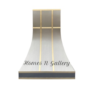 ที่คลุมทำอาหารเหล็กสังกะสีติดผนังสีดำทำจากสเตนเลสสตีลมีฮูดอัจฉริยะสำหรับห้องครัวสั่งทำตามสั่ง - Product Image 1