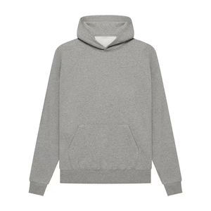 Alta calidad 500 GSM algodón grueso en blanco liso peso pesado sudaderas con capucha de gran tamaño sin cuerda Unisex logotipo personalizado tallas grandes sudaderas con capucha para hombre - Product Image 3