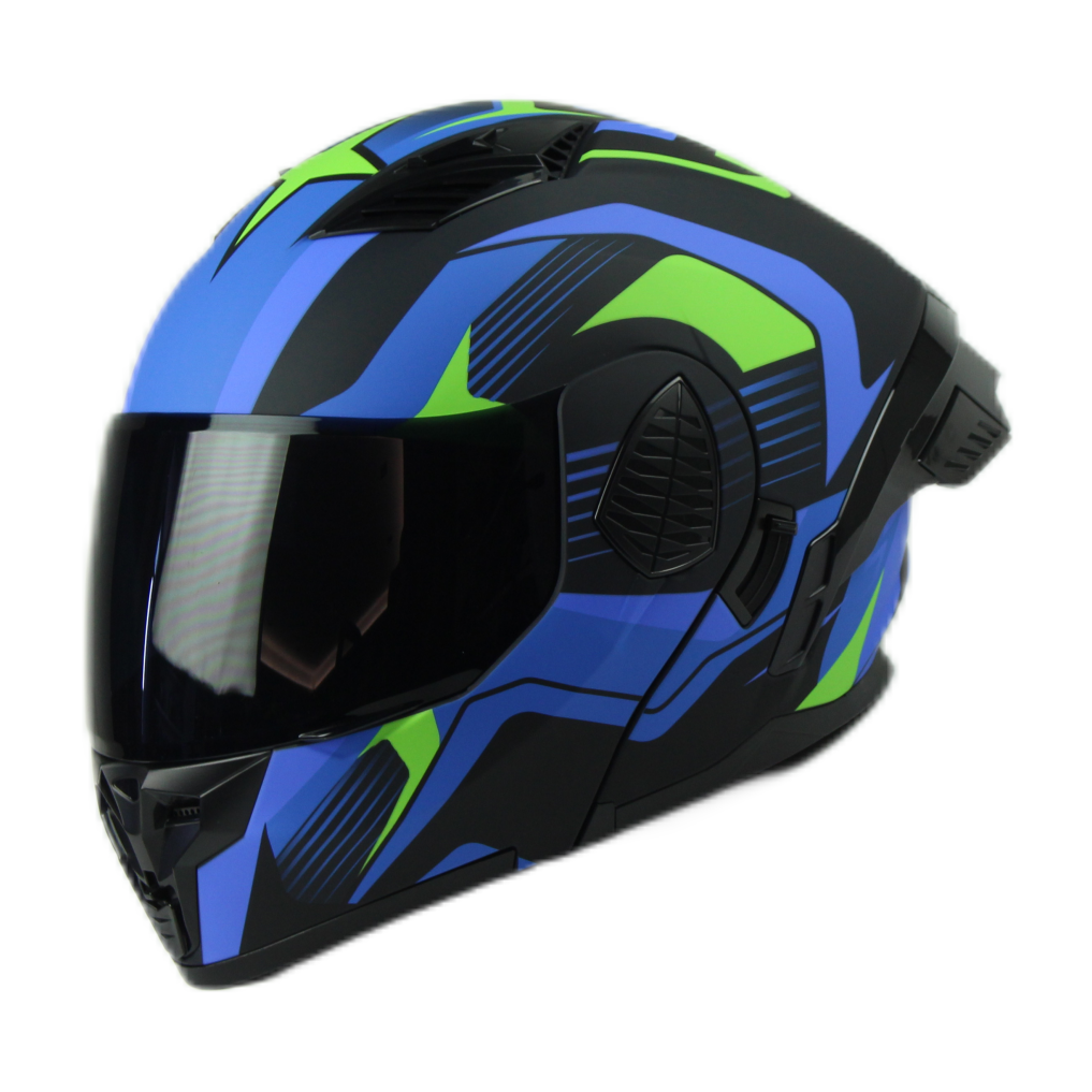 WLT-167 Motorcycle Flip up Helmet - DOT Certified & Stylish