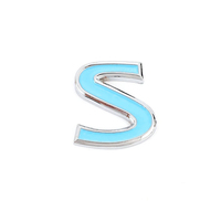 Personalisiertes 3D Metall Auto-Emblem Abzeichen Benutzerdefinierte Buchstaben S Kofferraum-Aufkleber Logo Auto-Emblem