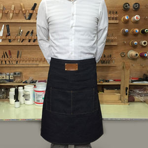 Delantal de tela para mujer-Ajuste clásico con lazo en la cintura y diseño de bolsillo práctico-Delantales de cocina ideales Delantales de Halloween - Product Image 5